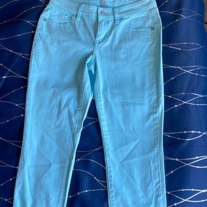 Tommy Bahama Denim ankle cropped Hummingbird blue jeans size 0